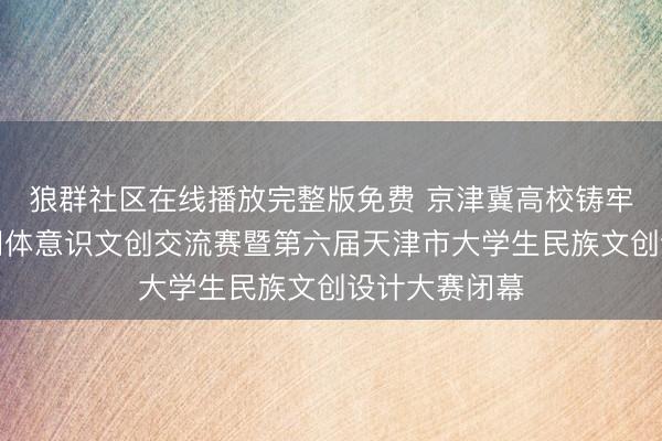 狼群社区在线播放完整版免费 京津冀高校铸牢中华民族共同体意识文创交流赛暨第六届天津市大学生民族文创设计大赛闭幕