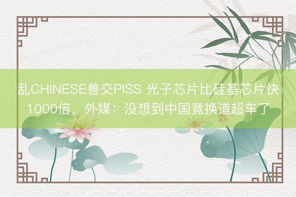 乱CHINESE兽交PISS 光子芯片比硅基芯片快1000倍，外媒：没想到中国竟换道超车了