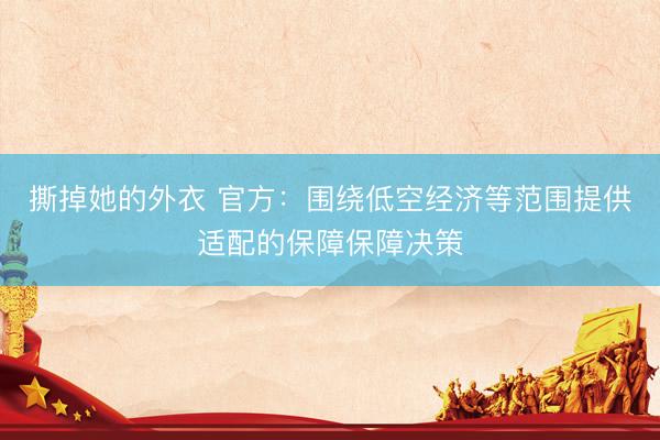 撕掉她的外衣 官方：围绕低空经济等范围提供适配的保障保障决策