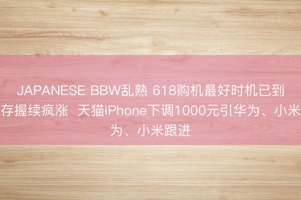 JAPANESE BBW乱熟 618购机最好时机已到！内存握续疯涨  天猫iPhone下调1000元引华为、小米跟进