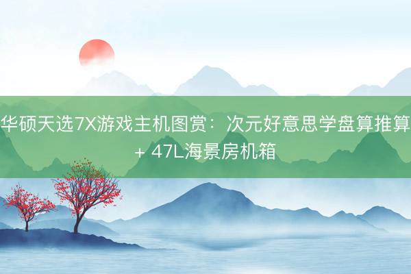 华硕天选7X游戏主机图赏：次元好意思学盘算推算+ 47L海景房机箱